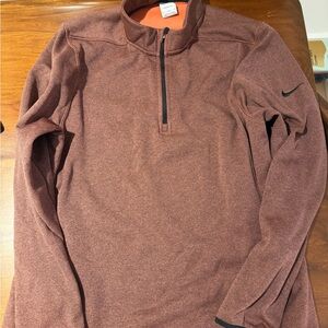 Nike Rust Quarter-Zip Pullover